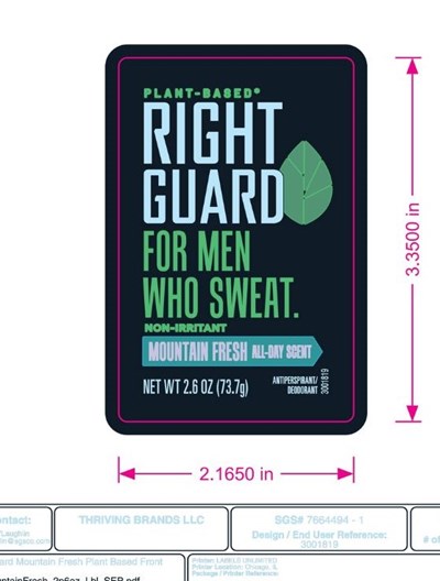 Package Label Principal Display Panel (Rg Plant Deodorant Front Label.pdf)